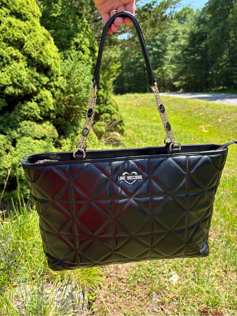 Love Moschino Quilted Tote Bag